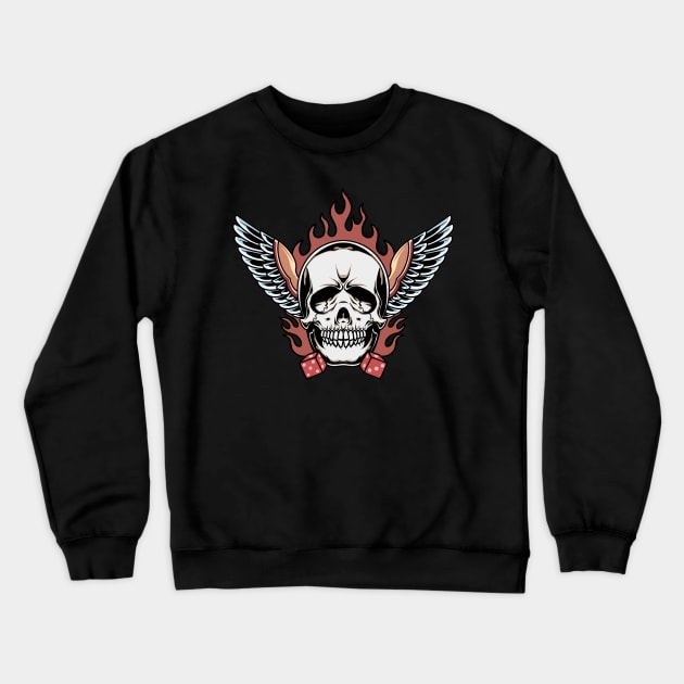 wings of steel rockabilly Crewneck Sweatshirt by donipacoceng
